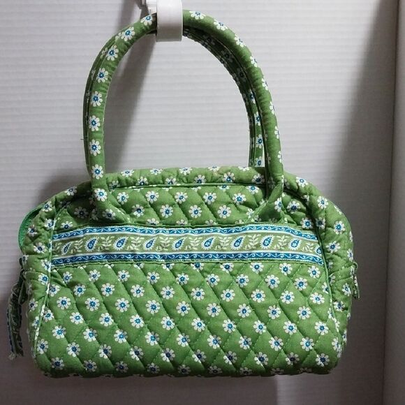 Vera Bradley Handbags - Vera Bradley Green Floral Quilted Shoulder Bag
